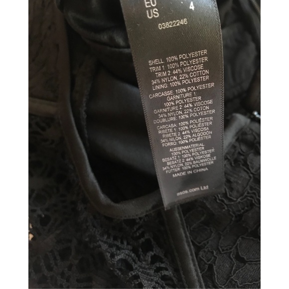 ASOS- Black Embroidered Eyelit Jumpsuit - Picture 5 of 5